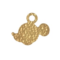 Royal Selangor Disney Pendant - Mickey Mouse Gilt Dimpled Silhouette