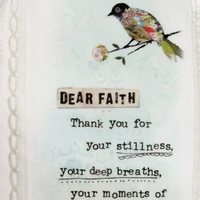 Demdaco Kelly Rae Roberts Stone Wall Art - Dear Faith