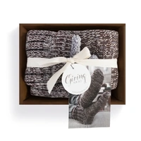 Demdaco Mens Giving Slipper Socks - Expresso