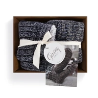 Demdaco Mens Giving Slipper Socks - Navy