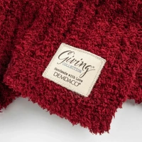 Demdaco Giving Ribbed Blanket - Red