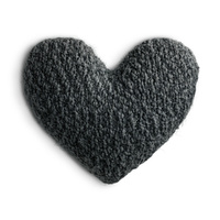 Demdaco Giving Heart Pillow - Charcoal