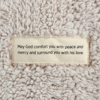 Demdaco Wrapped In Prayer - Taupe Prayer Blanket