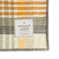 Winnie The Pooh Gifting - Sweeter Than Hunny Yellow Plaid Blanket