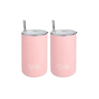 Frank Green 3-in-1 Insulated Drink Holder Duo Pack - 425ml Blushed