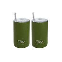 Frank Green 3-in-1 Insulated Drink Holder Duo Pack - 425ml Khaki