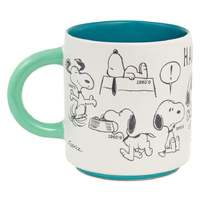 Hallmark Gifts - Peanuts 75th Anniversary Snoopy Through The Decades Mug