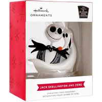 Hallmark Resin Hanging Ornament - Disney Nightmare Before Christmas Jack Skellington and Zero