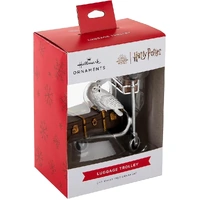 Hallmark Resin Hanging Ornament - Harry Potter Luggage Trolley with Hedwig