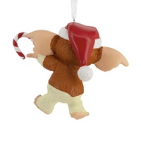 Hallmark Resin Hanging Ornament - Gremlins Gizmo in Santa Hat