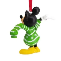 Hallmark Resin Hanging Ornament - Disney Mickey Mouse in Christmas Sweater