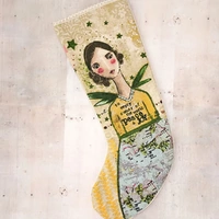 Demdaco Kelly Rae Roberts Stocking - Peace and Joy Angel
