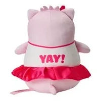 Pembe the Pink Cat Plush - Cheerleader