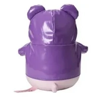 Pembe the Pink Cat Plush - Purple Hoodie