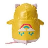 Pembe the Pink Cat Plush - Yellow Raincoat