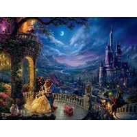Thomas Kinkade Disney 300pc Oversized Puzzle - Beauty and the Beast in the Moonlight
