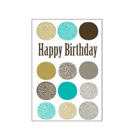 Mini Greeting Card - Happy Birthday Spots