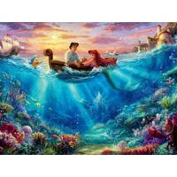Thomas Kinkade Disney 750pc Puzzle - The Little Mermaid Falling In Love