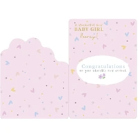 Hallmark Card - Peter Rabbit Baby Girl Card