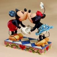 Jim Shore Disney Traditions - Mickey & Minnie Mouse - Smooch for My Sweetie