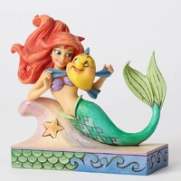 Jim Shore Disney Traditions - The Little Mermaid Ariel with Flounder - Fun & Friends