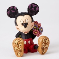 Jim Shore Disney Traditions - Mickey Mouse with Flowers Mini Figurine