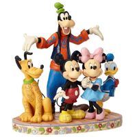 Jim Shore Disney Traditions - Mickey Mouse and The Fab Five - The Gang’s All Here