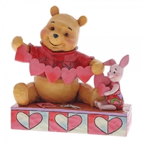 Jim Shore Disney Traditions - Pooh & Piglet Valentines Figurine