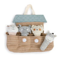 Demdaco Baby - Noah's Ark With Squeakers Plush Toy Set