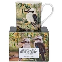 Ashdene Australian Bird & Flora - Kookaburra & Wattle City Mug