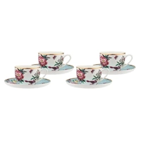 Ashdene Jardin Peony - Teacup & Saucer Set Of 4