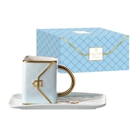 Ashdene Designers Delight - Pale Blue Mug & Plate Set