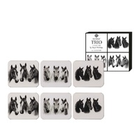 Ashdene Horse Trio - Assorted Coasters Set of 6
