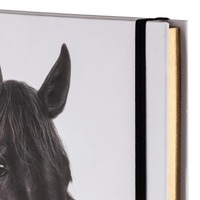 Ashdene Horse Trio - Black Hardcover A5 Notebook