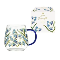 Ashdene Fleurette - Glass Mug - Bluebell