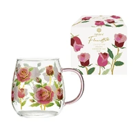 Ashdene Fleurette - Glass Mug - Rose