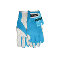 Sprout Goatskin Gardening Gloves - Aqua