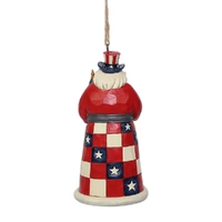 Jim Shore Heartwood Creek Santas Around The World - American Santa Hanging Ornament