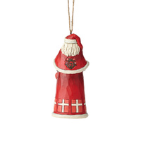 Jim Shore Heartwood Creek Santas Around The World - Danish Santa Hanging Ornament
