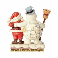 Frosty The Snowman By Jim Shore - Frosty And Santa Hugging