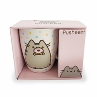 Pusheen Mug - Pusheen With Donut