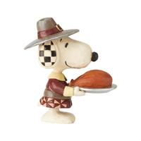 Peanuts by Jim Shore - Pilgrim Snoopy Mini Figurine