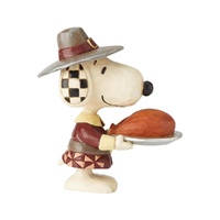 Peanuts by Jim Shore - Pilgrim Snoopy Mini Figurine