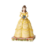 Jim Shore Disney Traditions - Beauty & the Beast Belle - Book-Smart Beauty Princess Passion 