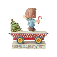 Peanuts by Jim Shore - Peppermint Patty Train - Skating Shenanigans