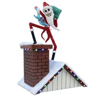 Disney Showcase - Santa Jack on Rooftop Light Up Scene