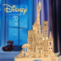 Disney Flourish Illuminated Castle - Beauty And The Beast