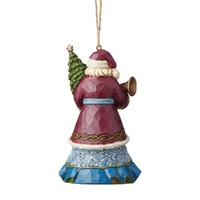 Heartwood Creek Victorian - Santa With Horn Hanging Ornament