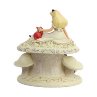 Jim Shore Disney Traditions - Alice in Wonderland - Whimsy & Wonder White Woodland