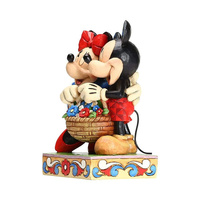 Jim Shore Disney Traditions - Mickey & Minnie Mouse With Basket - Love in Bloom